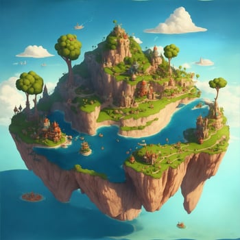Island Castle on air photo