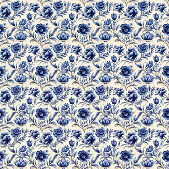 Traditional portuguese azulejo tile - AI Generative photo