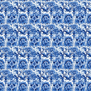 Traditional portuguese azulejo tile - AI Generative photo
