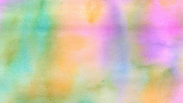 Watercolor pastel background. aquarelle colorful stains on paper ai generated. photo