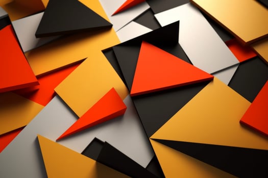 3D Abstract Shaped Modern Blocks Background generative AI photo