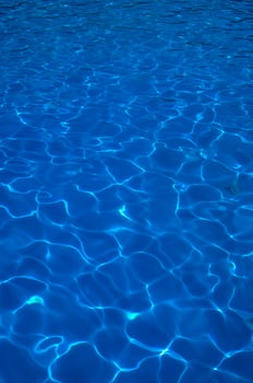 blue water in a swimming pool photo