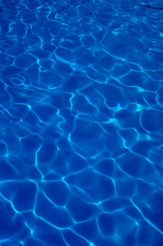 blue water in a swimming pool photo