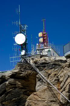 a tower with antennas photo