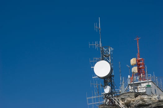 a tower with antennas photo