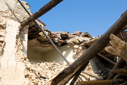 photographic documentation of the devastating earthquake in central Italy photo