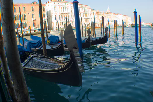 Construction details of the city of Venice photo