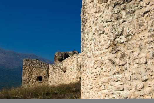 a large stone wall photo