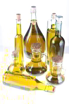various types of olive oil photo