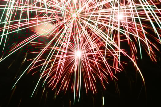 fireworks in the night sky photo