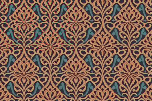 Abstract fractal composition with various geometrical shapes. ai generative photo