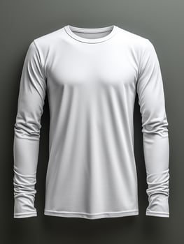 Blank white t-shirt for mockup design AI Generative photo