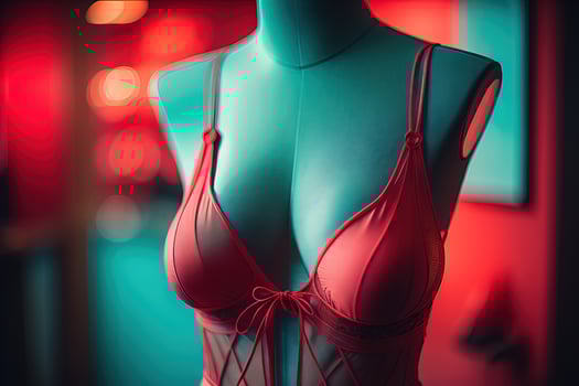Sensual lingerie on a mannequin. ai generative photo