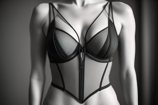 Sensual lingerie on a mannequin. ai generative photo