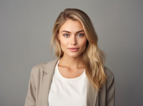 Portrait of a beautiful young woman photo