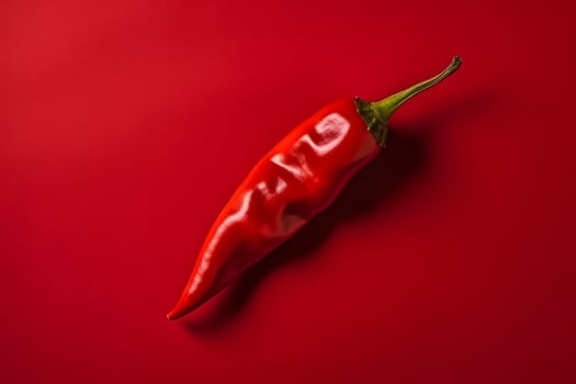 Chili red pepper background. Generate Ai photo