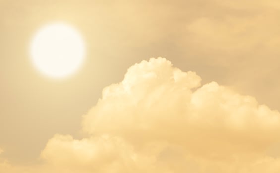 Sun and cloud scape background at sunrise time photo