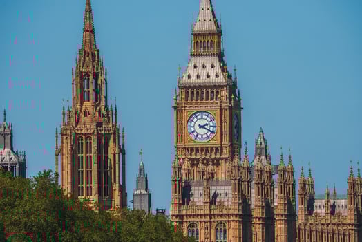 Big Ben and Westminster bridge in London photo