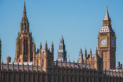 Big Ben and Westminster bridge in London photo