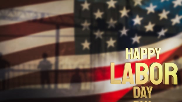 The Happy Labor Day for holiday concept 3d rendering photo