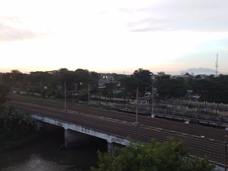 sunrise in the city photo