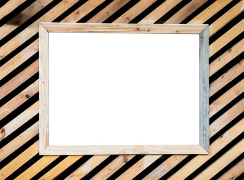 Wood texture oblique decorate and picture frame photo