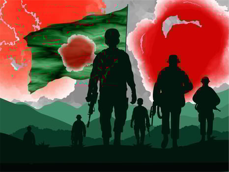 bangladesh victory day Background Design photo