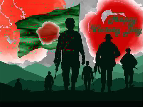 bangladesh victory day Background Design photo