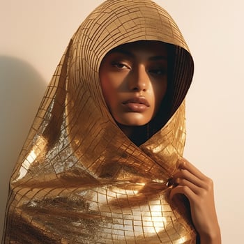 Illustration of a fashion portrait AI Generated photo