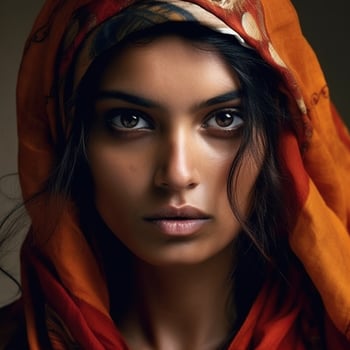 Illustration of a fashion portrait AI Generated photo