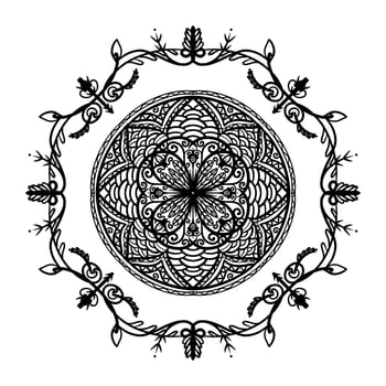 Mandalas for coloring book. Decorative round ornaments. Unusual flower shape. Oriental pattern, illustration, Mandala patterns. Weave design elements. Coloring book page photo