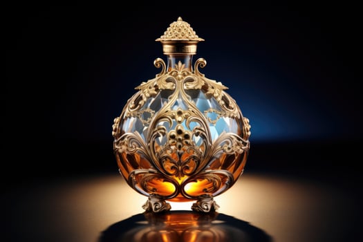 Perfume luxury bottle. Product design perfumery. photo