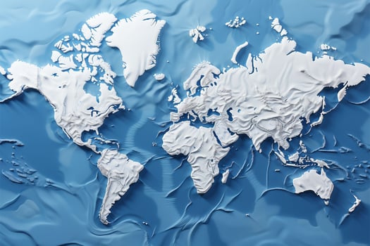 Illustrative global map backdrop AI Generated photo