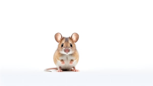 A cute little pet isolated on white background. generative ai photo
