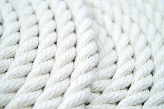 white rope on a white background photo