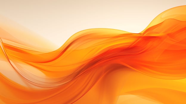 abstract orange wave background, AI generated photo