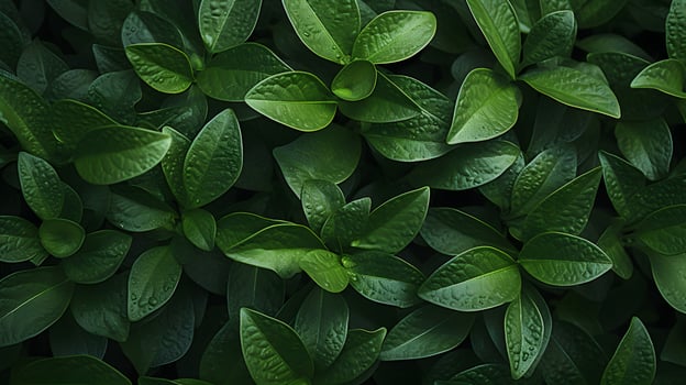 Green Leaf Close-Ups Showcasing Nature's Patterns - Generated AI Photography photo