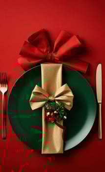 Merry Christmas dinner background photo