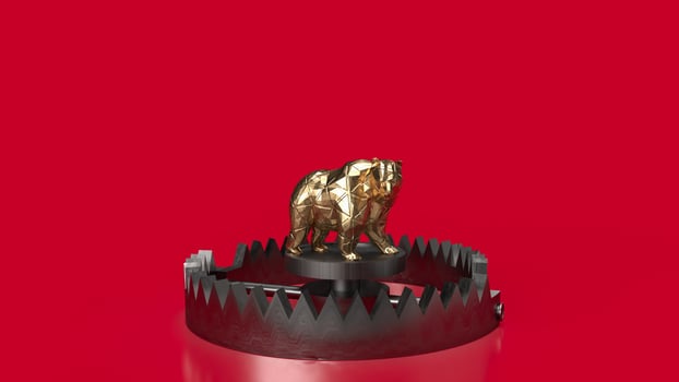 The Bear trap for Business concept 3d rendering photo