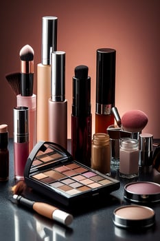 cosmetic beauty products. Generative AI photo