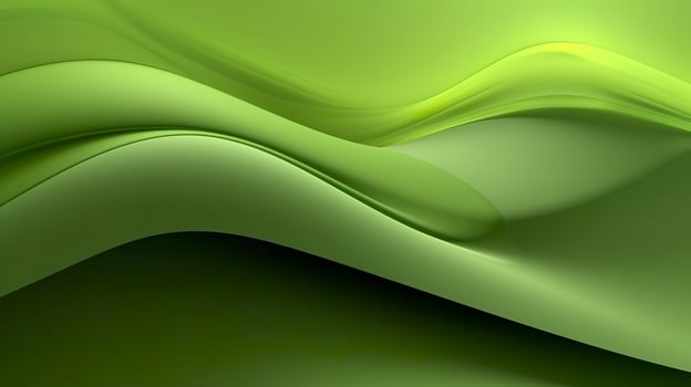 Abstract green environment background, smooth, minimal, AI Generative photo