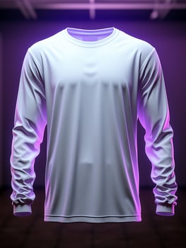 Men blank  white t-shirt for mockup design AI Generative photo