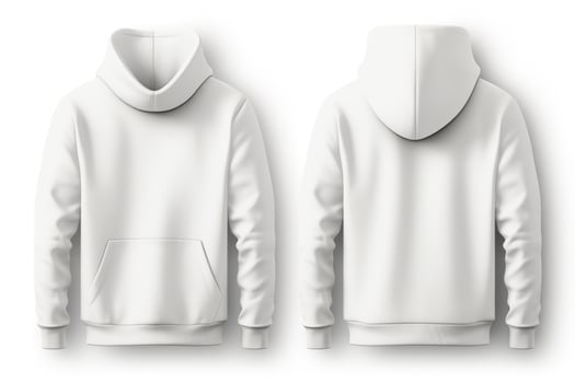 Set of hoodie isolated photo