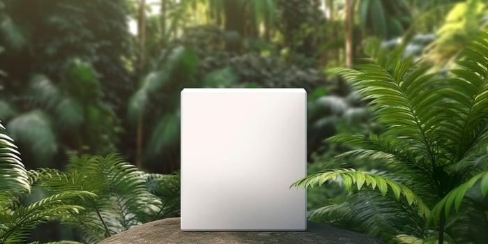 box mockup design. Generative AI photo