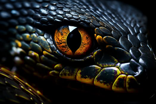 Snake closeup, Generative Ai photo