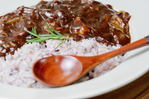 jjajang bap, rice with black bean sauce photo