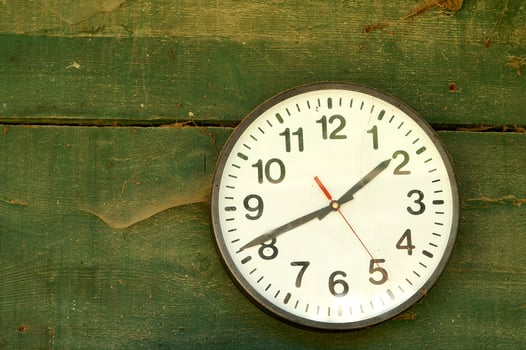 a clock on a wall photo