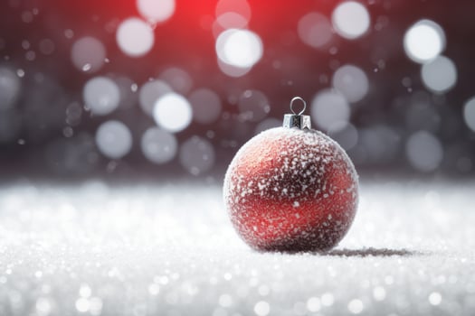 Christmas snow ball background background for business cards photo