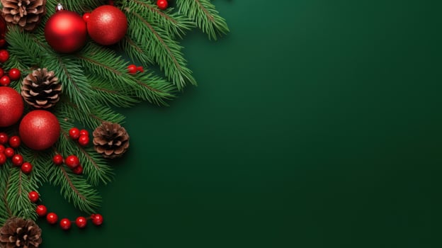 Christmas fir branch background photo