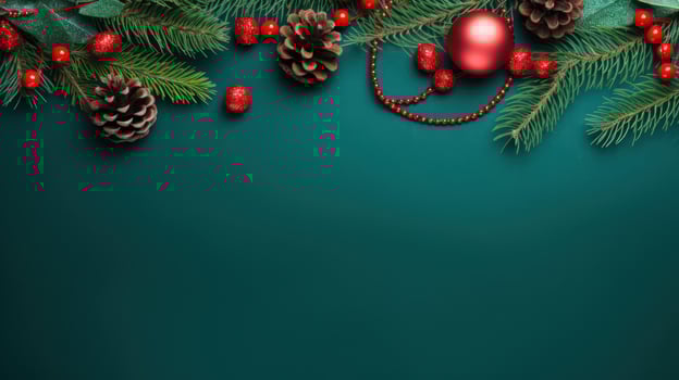 Christmas fir branch background photo